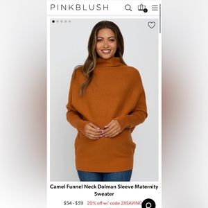 Pink Blush - Maternity Sweater - M/L